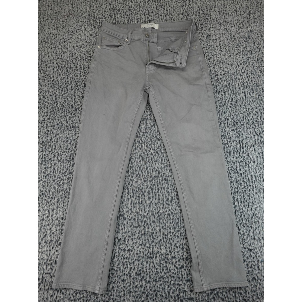 Hollister Slim Straight Mens 30x32 Gray Chino Style Five Pocket Pants